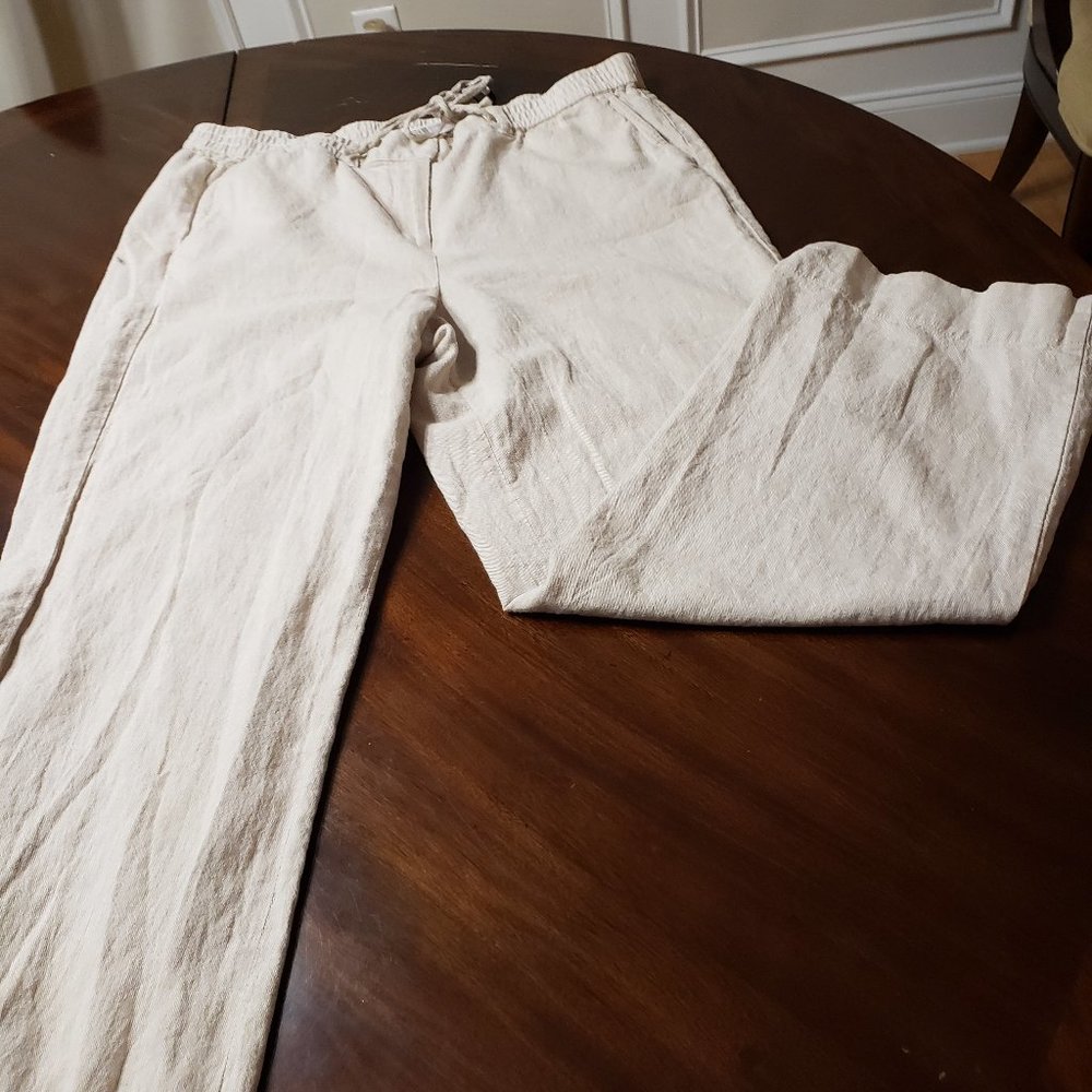 Talbots ercu cotton blend wide leg pants, 16P